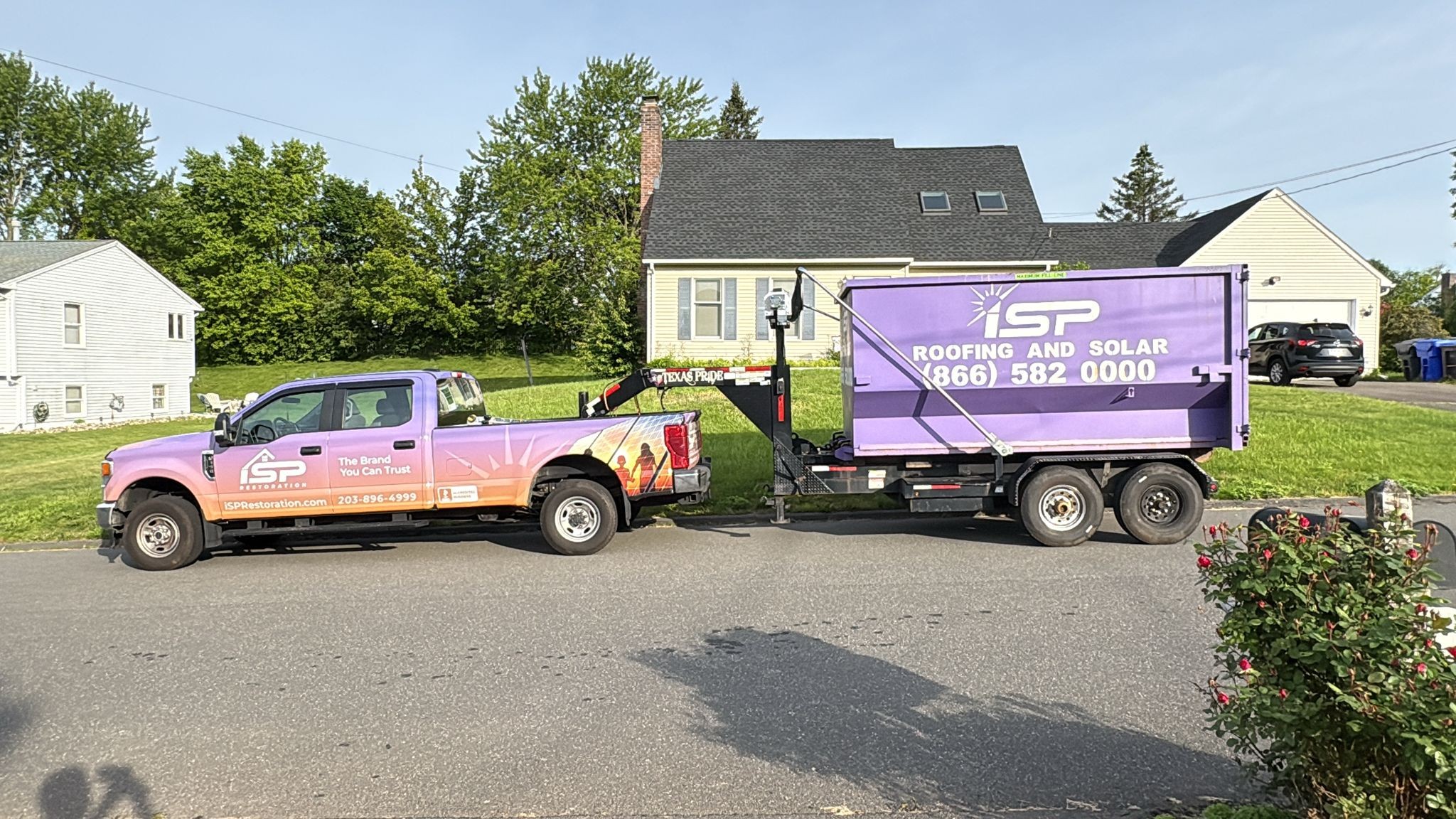 iSP roofing crew on jobsite